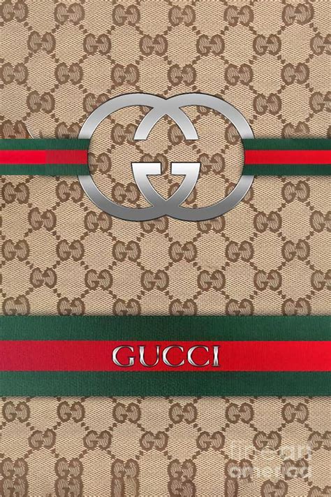 brown gucci print